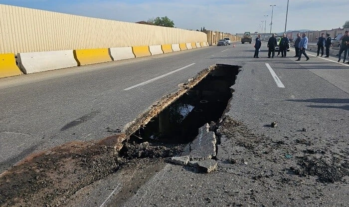 Yasamalda qazılan yol niyə təmir edilmir? - Video