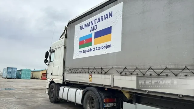 Azərbaycandan Ukraynaya humanitar yardım göndərildi - Foto