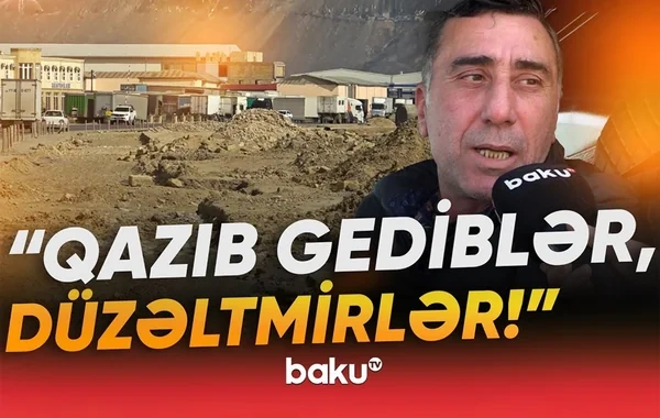 Lökbatan qəsəbəsində YOL PROBLEMİ: "Qazıb gediblər, düzəltmirlər" - VİDEO
