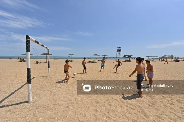 Azərbaycanda çimərlik mövsümünə START VERİLİR - FOTO