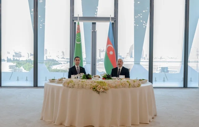 İlham Əliyevin adından Sərdar Berdiməhəmmədovun şərəfinə dövlət ziyafəti verilib - VİDEO