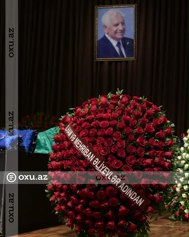 Xalq şairi Nəriman Həsənzadə ilə vida mərasimi keçirilir - FOTO
