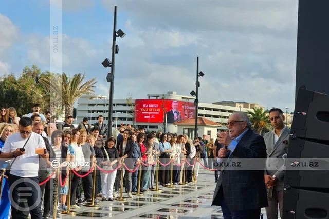 Yuli Qusmana Bakının Şöhrət xiyabanında ulduz verildi - Foto/Video