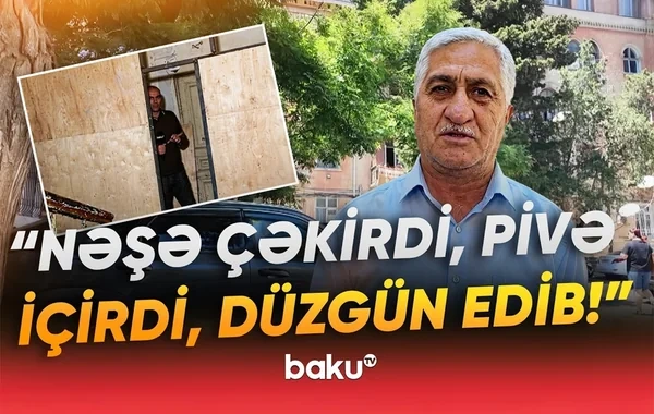 Vətəndaşın binanın girişinə quraşdırdığı konstruksiya narazılığa səbəb oldu - VİDEO