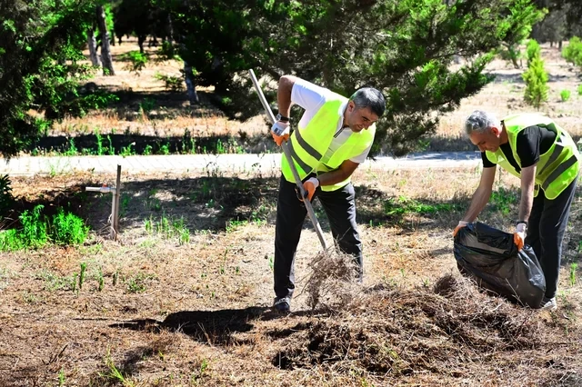 "Abşeron" sağlamlıq və istirahət mərkəzinin ərazisində abadlıq və yaşıllığın qorunması aksiyası keçirilib - FOTO
