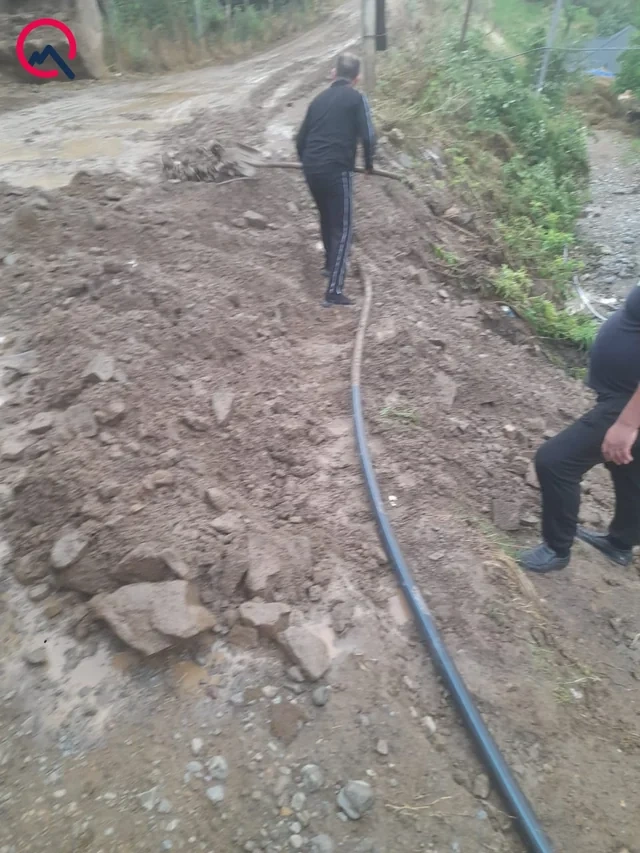 Göygöldə sel Zurnabad kənd yolunu sıradan çıxardı - FOTO