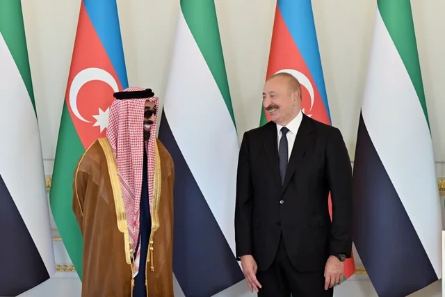 İlham Əliyev Birləşmiş Ərəb Əmirliklərinin milli təhlükəsizlik müşavirini qəbul edib - FOTO