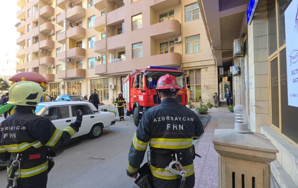 FHN Bakıda təlim keçirdi: Yanğın avtomobilləri binaya yaxınlaşa bilmədi - FOTO - VİDEO