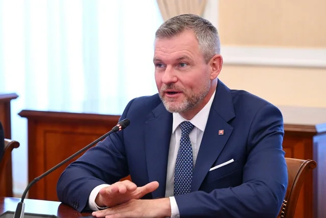 Əli Əsədov Slovakiya Prezidenti Peter Pelleqrini ilə görüşüb - FOTO