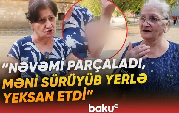Əhali qorxu içində: "Üstümə cumdu, məni yerlə sürüdü" - VİDEO