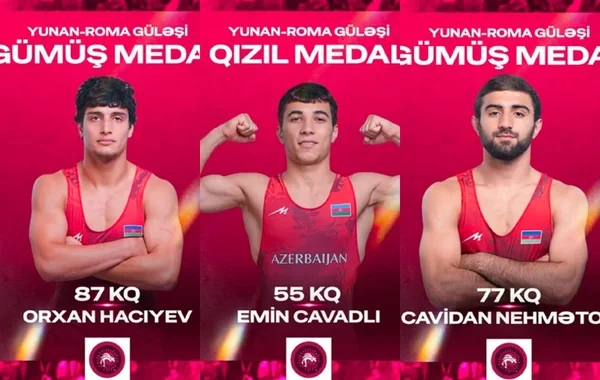 Azərbaycan güləşçiləri Avropa çempionatına üç medalla başlayıblar