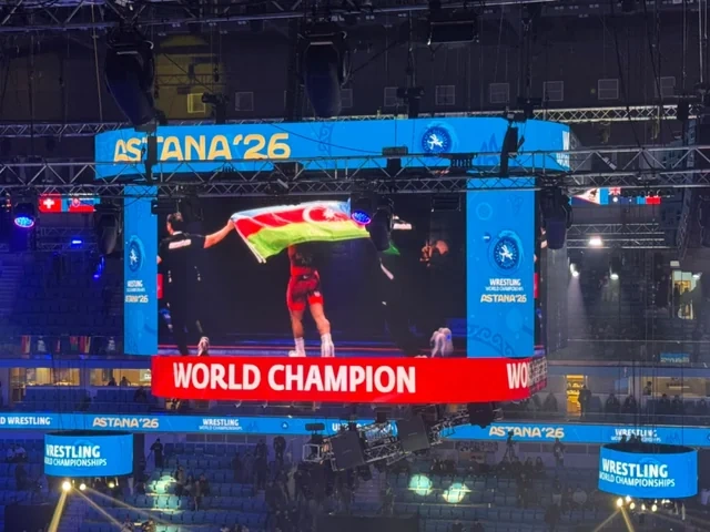 Azərbaycan güləşində növbəti qızıl medal: Sənan Süleymanov dünya çempionu oldu - Foto/Video