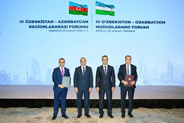 Özbəkistan-Azərbaycan Regionlararası Forumu keçirilib - FOTO