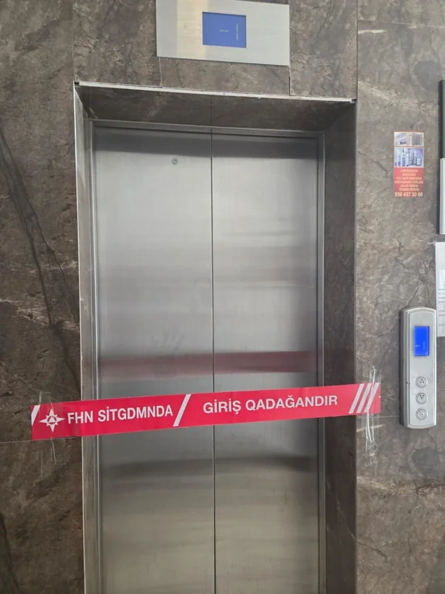 Bakıda binalardan birində liftlərin istismarı dayandırıldı - FOTO - VİDEO