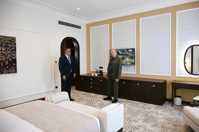 Prezident "Xankəndi" hotelinin açılışında iştirak edib - FOTO