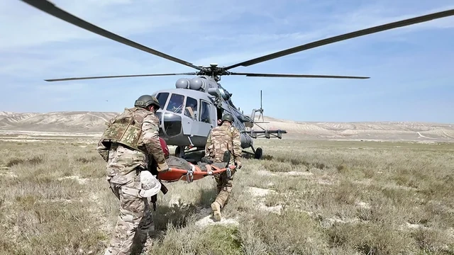 "Şahinlərin Görüşü-2026": "Qəzaya uğrayan" pilot xilas edildi - Foto