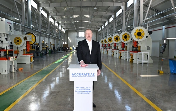 Xocalının Ballıca kəndində ofis mebelləri və mebel aksesuarlarının istehsalı müəssisəsi açılıb