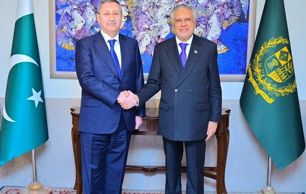 Xələf Xələfov Pakistanın xarici işlər naziri ilə görüşdü