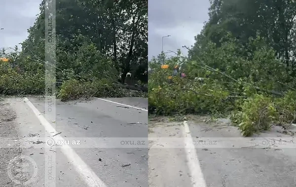 Quba-Bakı yolu BAĞLANIB - VİDEO