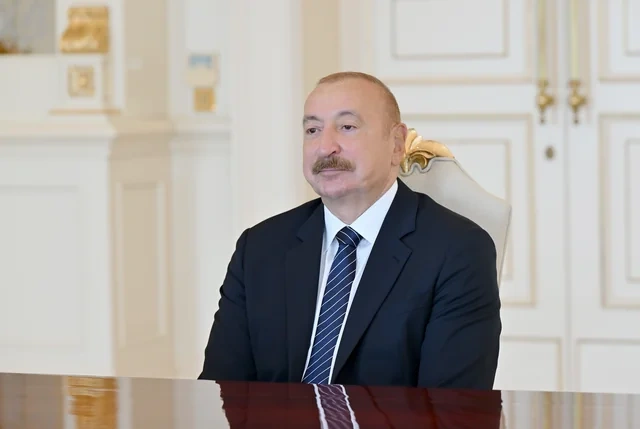 İlham Əliyev "Neuberger Berman" şirkətinin sədri və baş icraçı direktorunu qəbul edib - FOTO