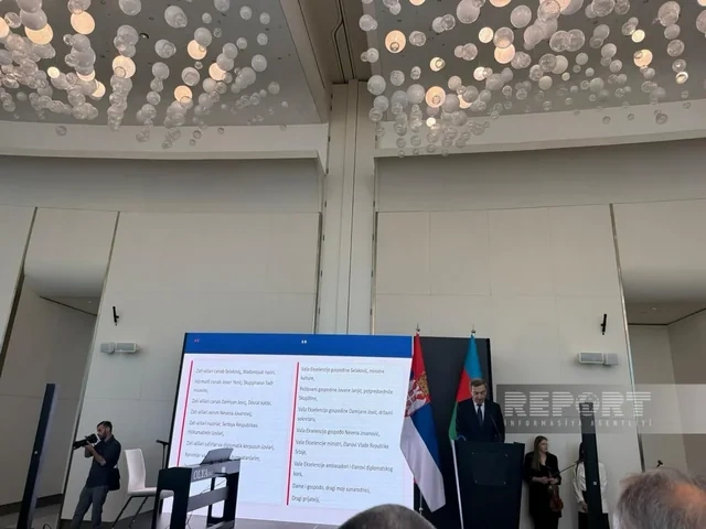Müstəqillik Günü münasibətilə Serbiyada rəsmi qəbul təşkil olunub