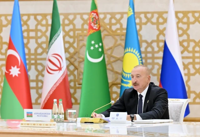 Türkmənbaşı şəhərində Xəzər Ekoloji Sammitinin geniş tərkibdə iclası keçirilib - Foto