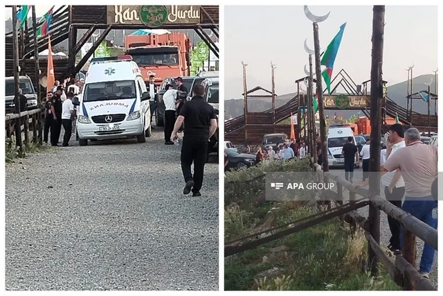 Göygöldə Milli Yaylaq Festivalında səhnə uçub, xəsarət alanlar var - FOTO