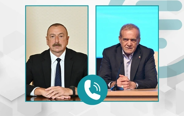 Prezident İlham Əliyev Məsud Pezeşkiana zəng edib