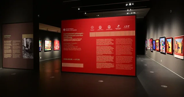 Leyla Əliyeva Budapeştdə "Azərbaycan xalçaları – ənənədən müasir incəsənətə" sərgisinin təqdimatında iştirak edib - FOTO
