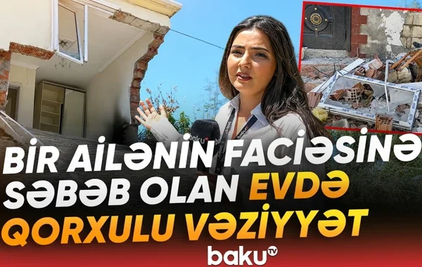 Yasamalda dəhşətli partlayış olmuş evin son durumu - VİDEO