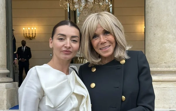 Leyla Abdullayeva ilə Bricit Makron arasında müzakirələr baş tutub - Foto