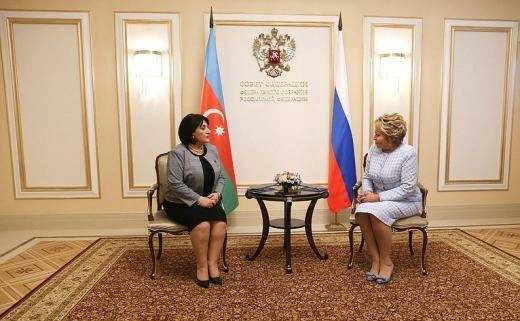Sahibə Qafarova Matviyenko ilə görüşdü: AZAL təyyarəsi...