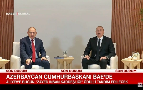 "Haber Global"dan Əbu-Dabidə Əliyev-Paşinyan görüşünə dair reportaj