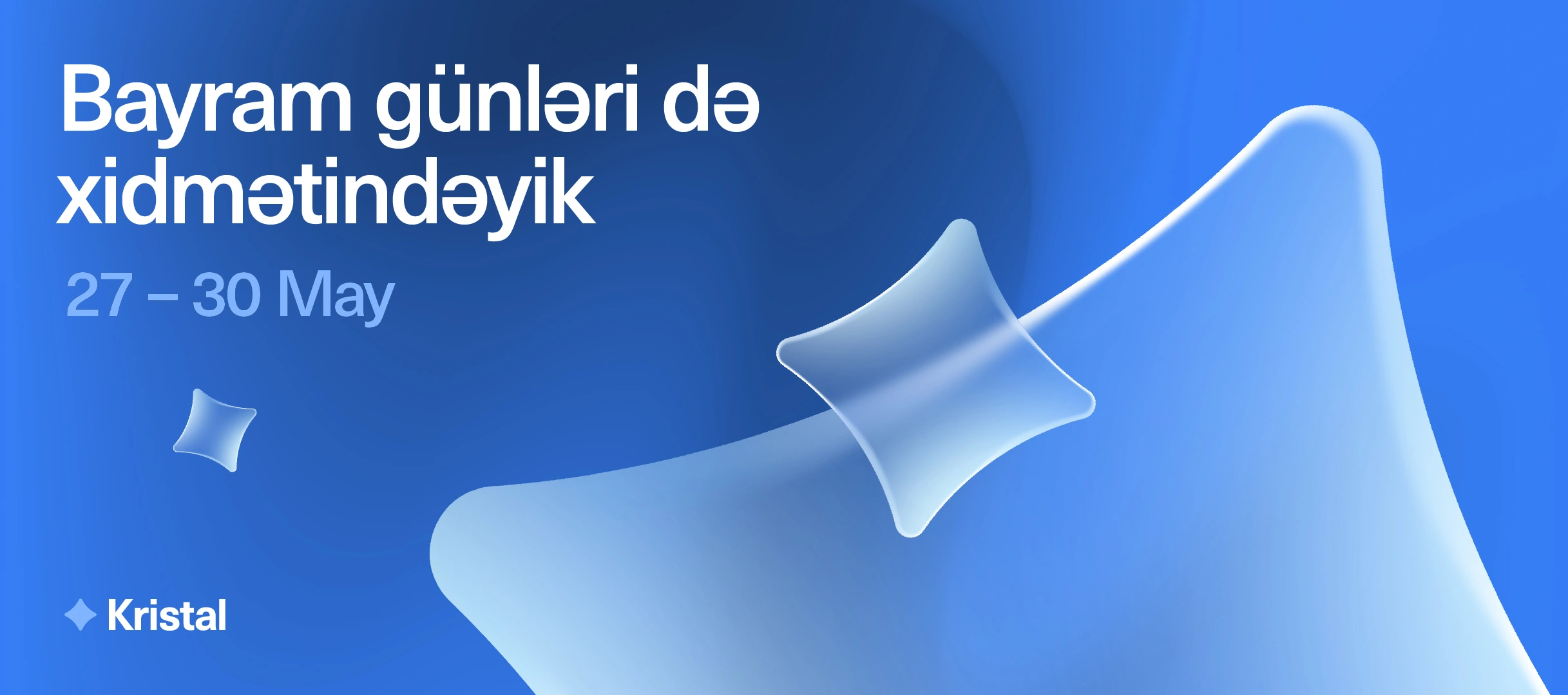 “Kristal” bayramda da xidmətdə: Mənzil fürsətini qaçırma
