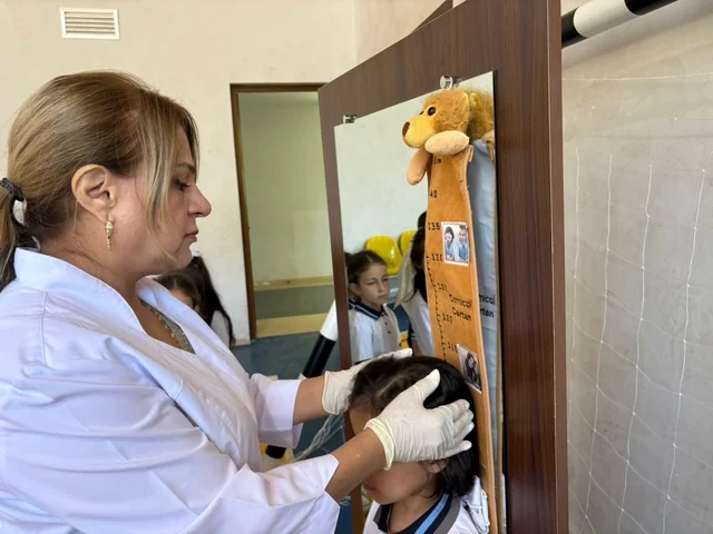 Səhiyyə Nazirliyi Xankəndidə uşaqlar üçün tibbi aksiya keçirdi - FOTO