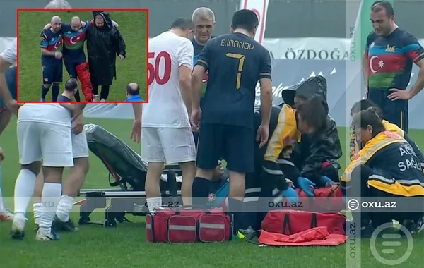 Azərbaycanlı deputat futbol matçında ağır zədələndi - VİDEO
