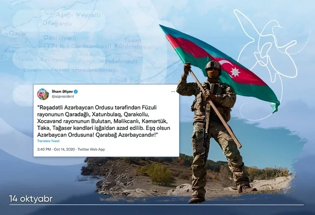 Vətən müharibəsinin 18-ci günü: Füzulinin və Xocavəndin bəzi kəndləri işğaldan azad edilir - Foto