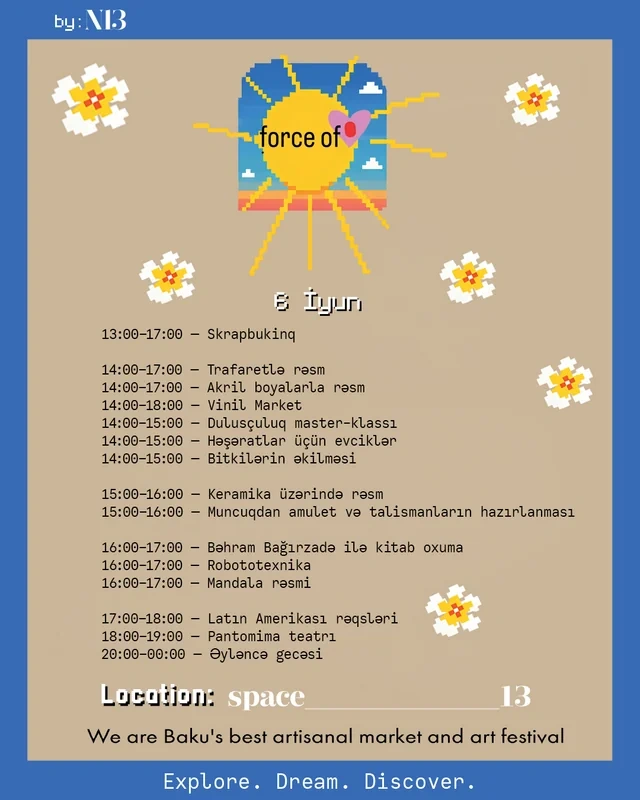 Bakıda "Force of Love" 2026 yay festivalı keçiriləcək