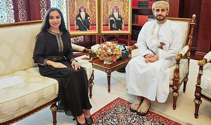 Leyla Əliyeva Oman Sultanlığının vəliəhdi ilə görüşdü