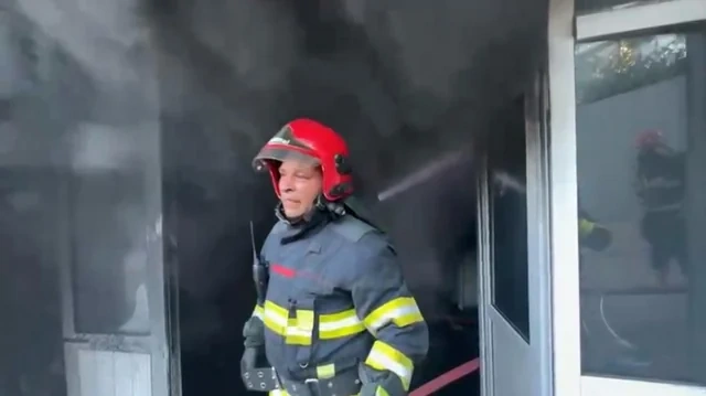 Bakıda obyekt yanır - VİDEO