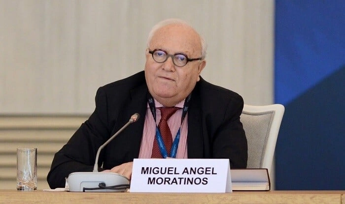 Migel Angel Moratinos Azərbaycanda səfərdədir