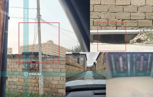 Binəqədidə sakin həyətini sudan qorumaq üçün boru çəkdi, qonşuların yolu yararsız hala düşdü - Şikayət - Foto/Video