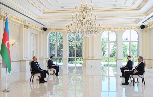 İlham Əliyev Almaniyanın Azərbaycana yeni təyin olunmuş səfirini qəbul edib - FOTO