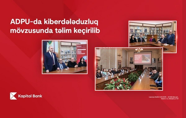 "Kapital Bank"ın kiberdələduzluqla mübarizə mövzusunda təlimləri davam edir