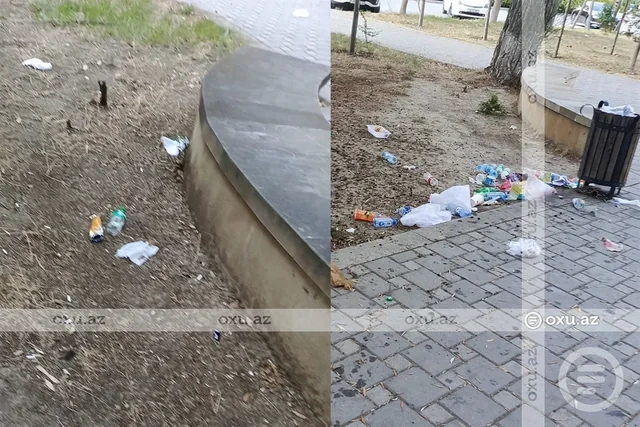 Bakıdakı "Aşiqlər parkı"na əl gəzdirdilər - FOTO