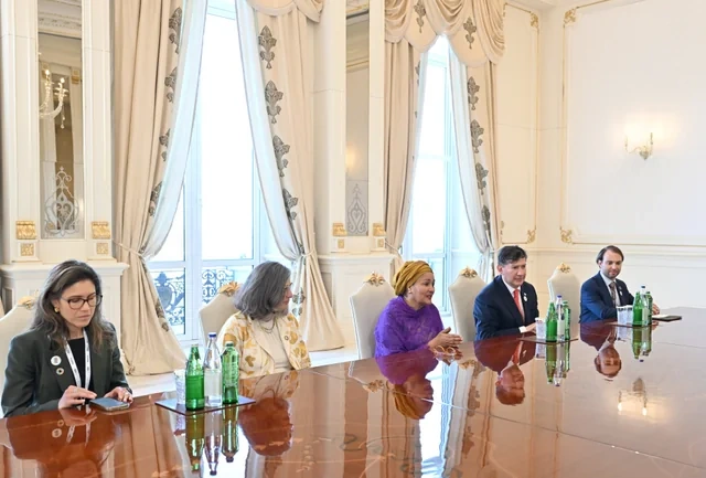 Prezident İlham Əliyev BMT baş katibinin müavini Amina Mohammedi qəbul edib