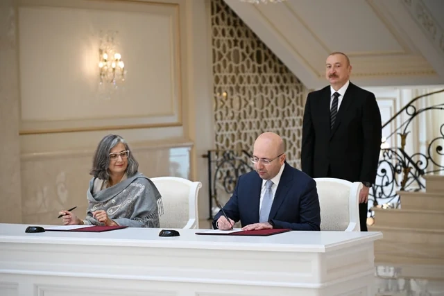 Prezident İlham Əliyev BMT-nin Məskunlaşma Proqramının icraçı direktorunu qəbul edib - FOTO