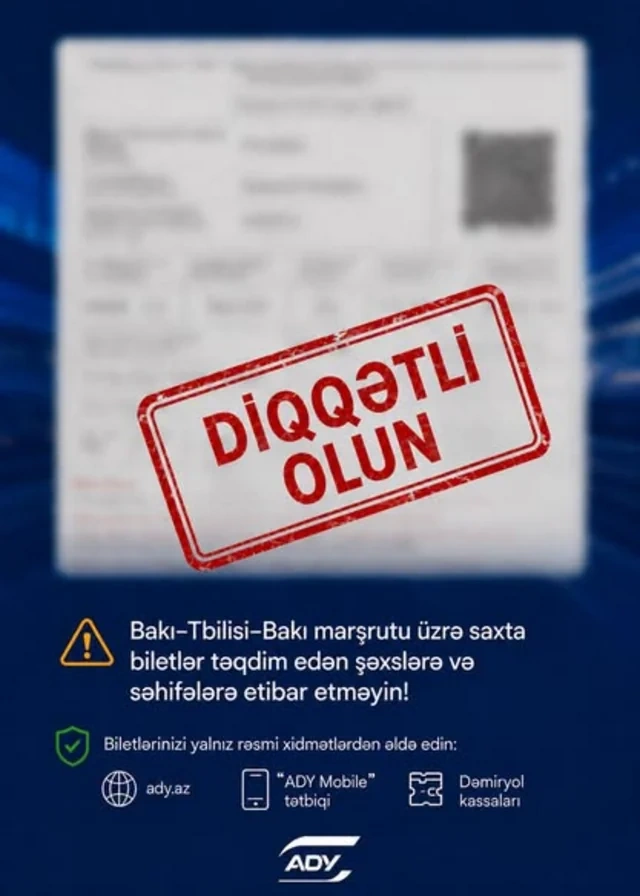 Bakı-Tbilisi-Bakı qatarlarına bilet almaq istəyənlərə XƏBƏRDARLIQ - FOTO