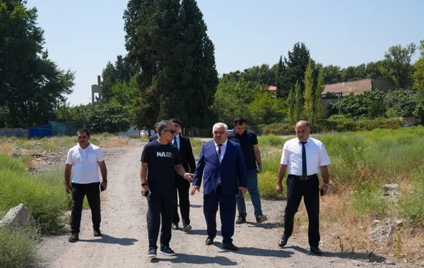 Bərdədə yeni qəbiristanlığın salınması planlaşdırılan əraziyə baxış keçirilib - FOTO