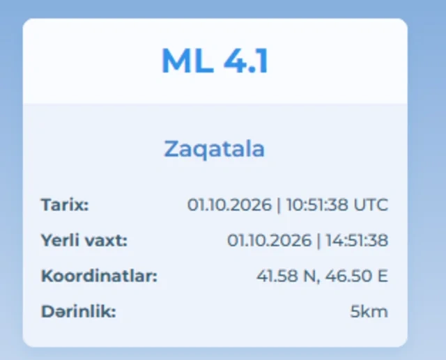 Azərbaycanda güclü zəlzələ oldu - Foto